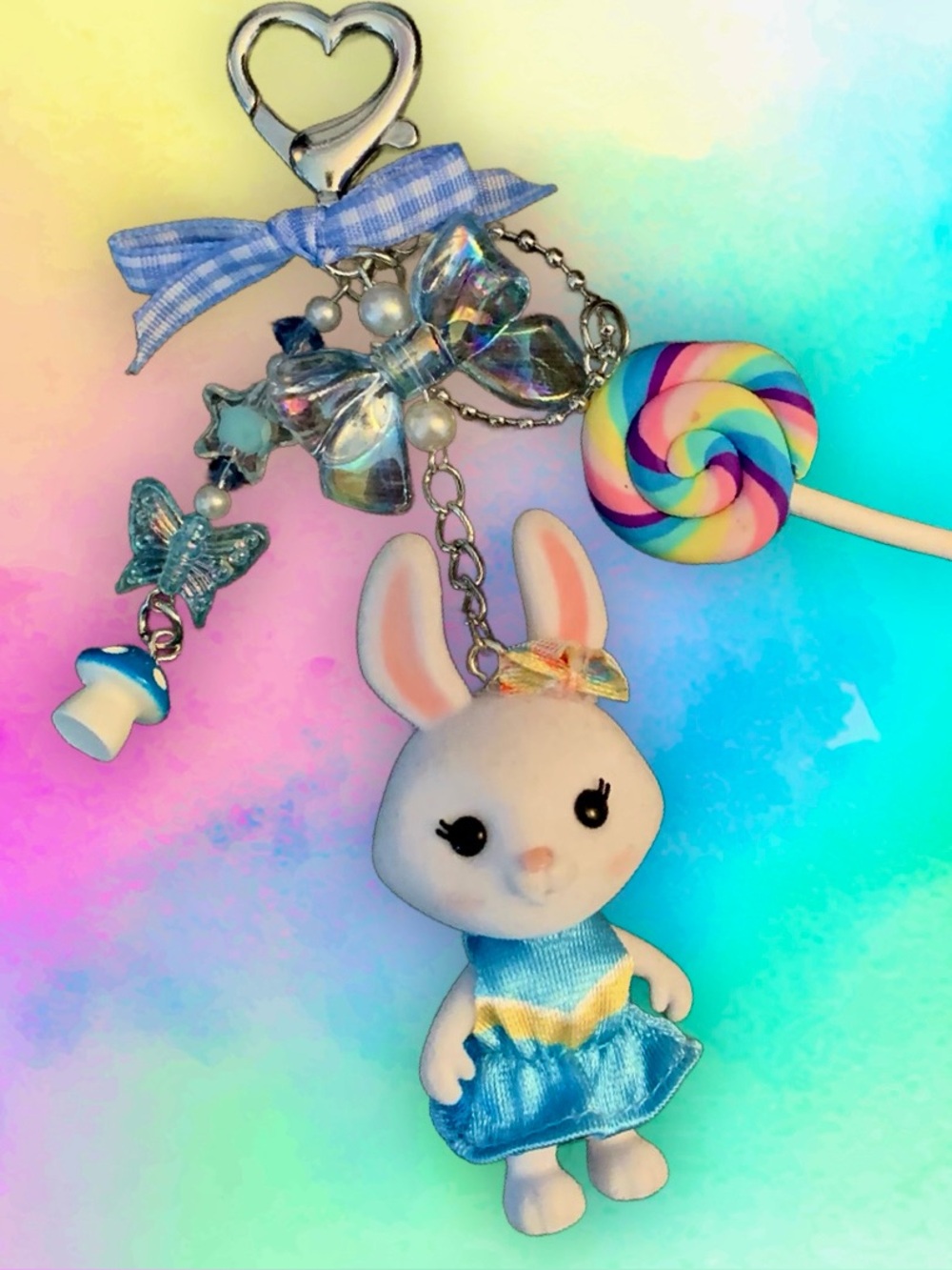 Honeybee Acres Bunny Keychain Bag Charm
